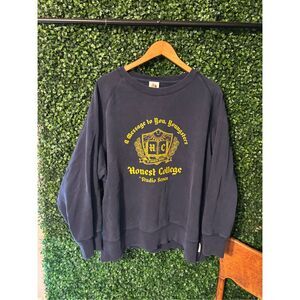 Honest College By Studio Seven Navy Blue Youngsters Crewneck Sz XXL